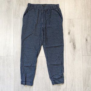 Madewell Casual Stretch Waist Pant Blue Print XS